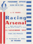 Paris v Arsenal 1957